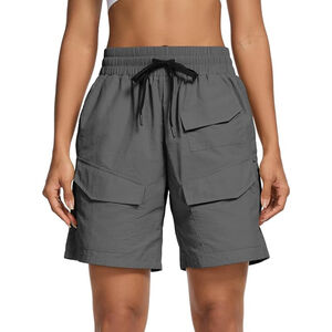 Women’s Quick Dry Hiking Cargo Shorts – Gray – Size L – NWT